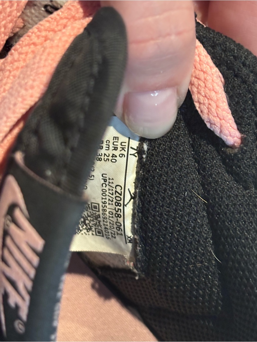 Nike Air Jordan 1 Low “Pink Wash” Sneakers – Women’s Size 7 - Picture 11 of 12